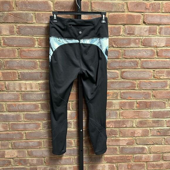 Athleta Abyss/Black Marble Precision 7/8 Tight Legging Size Medium - Picture 6 of 8